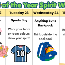 spirit week for end of june
